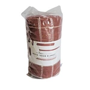 Little Korboose Woven Throw Blanket 100% Cotton 50x60in Fab Fit Fun New